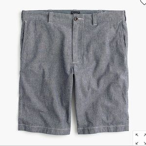 New J Crew Stretch Chambray Shorts 33